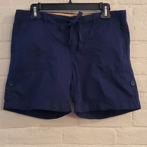 Eddie Bauer size 4 Navy drawstring shorts